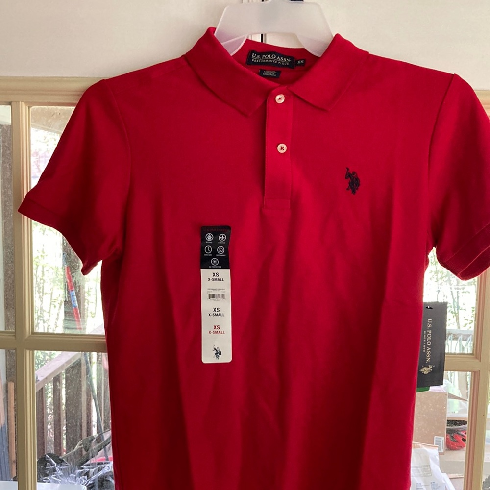 US POLO ASSN. RED POLO SHIRT
